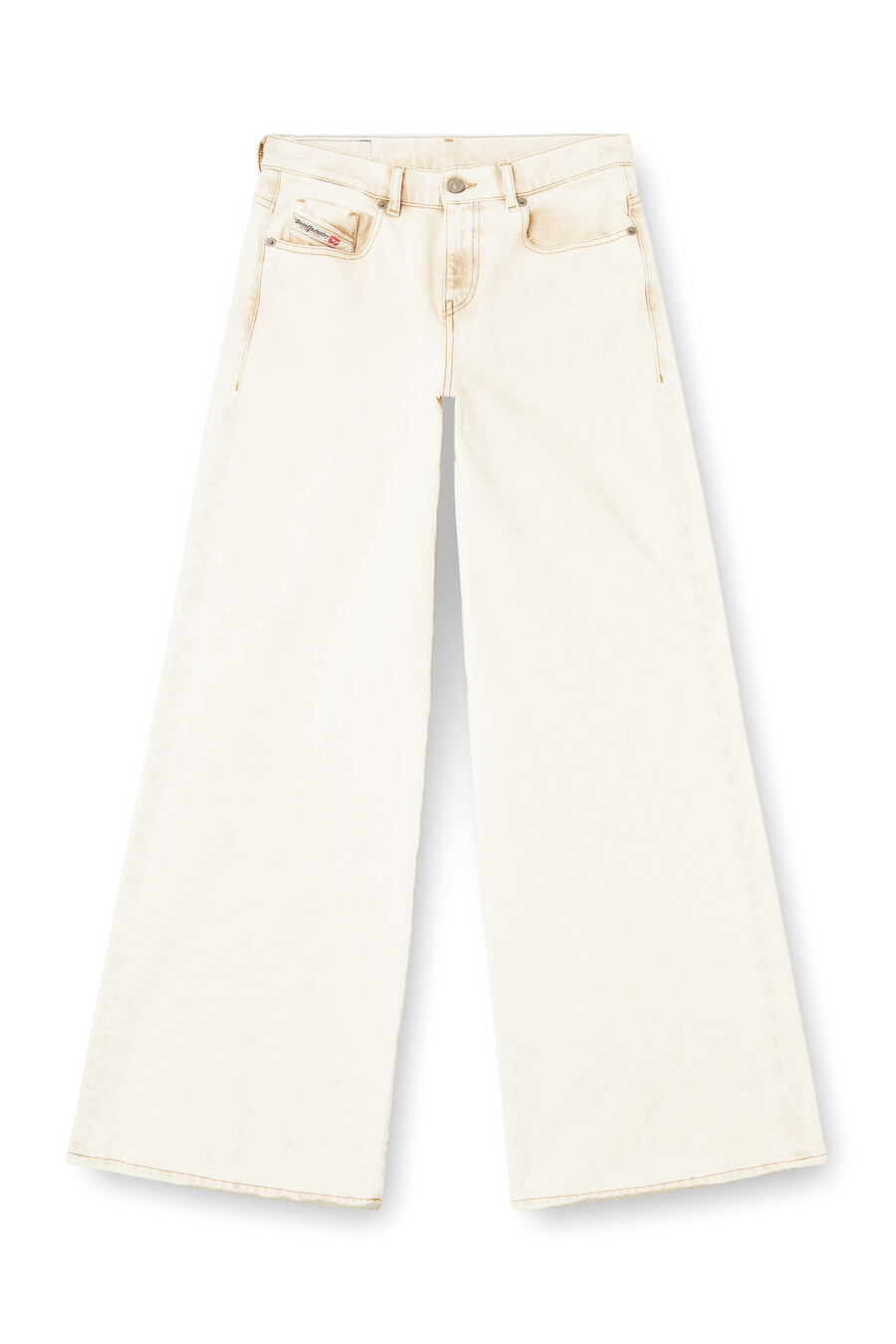 jeans a zampa da donna bianco diesel 1978 d-akemi
