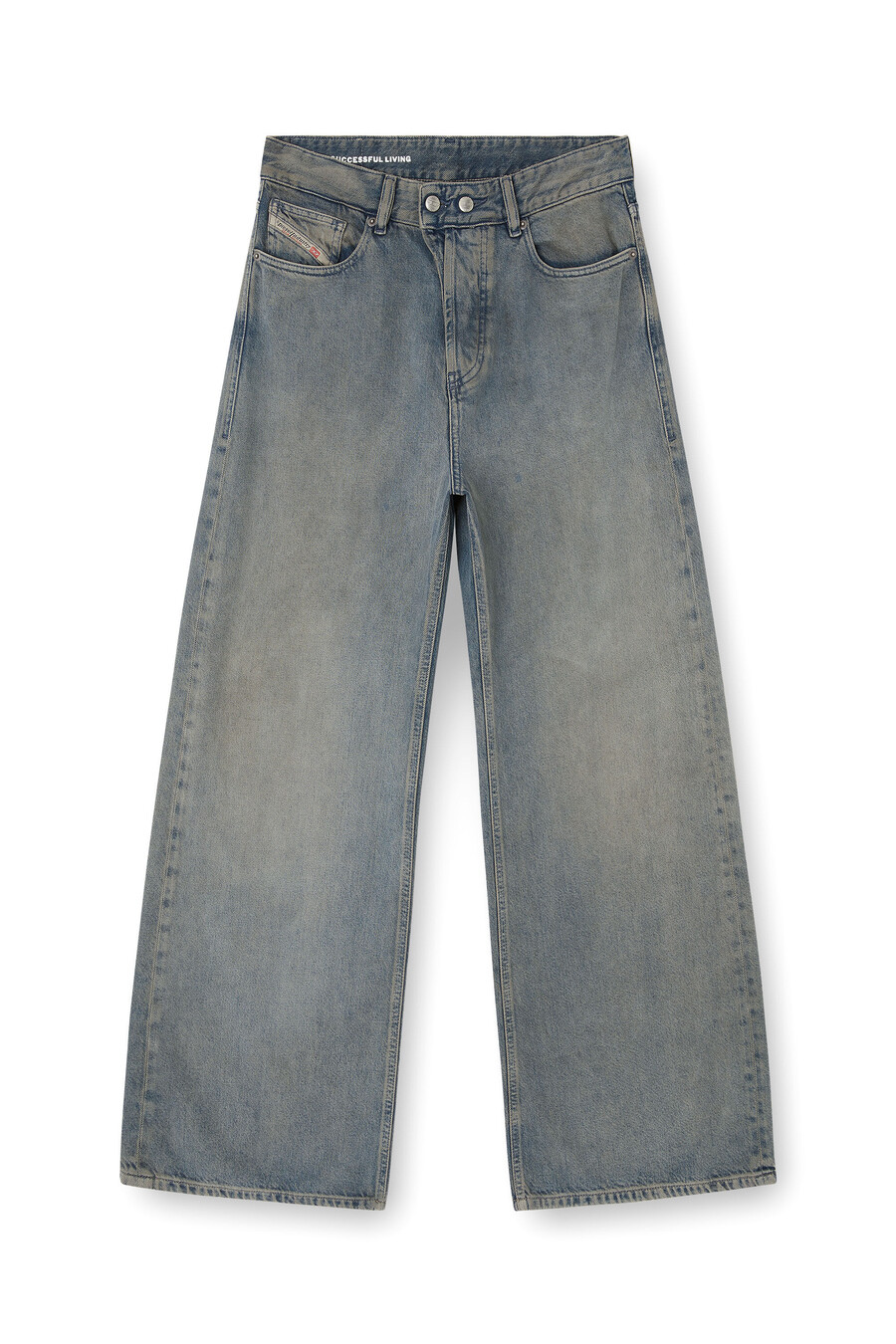 jeans da donna rilassati blu medio diesel 1996 d-sire