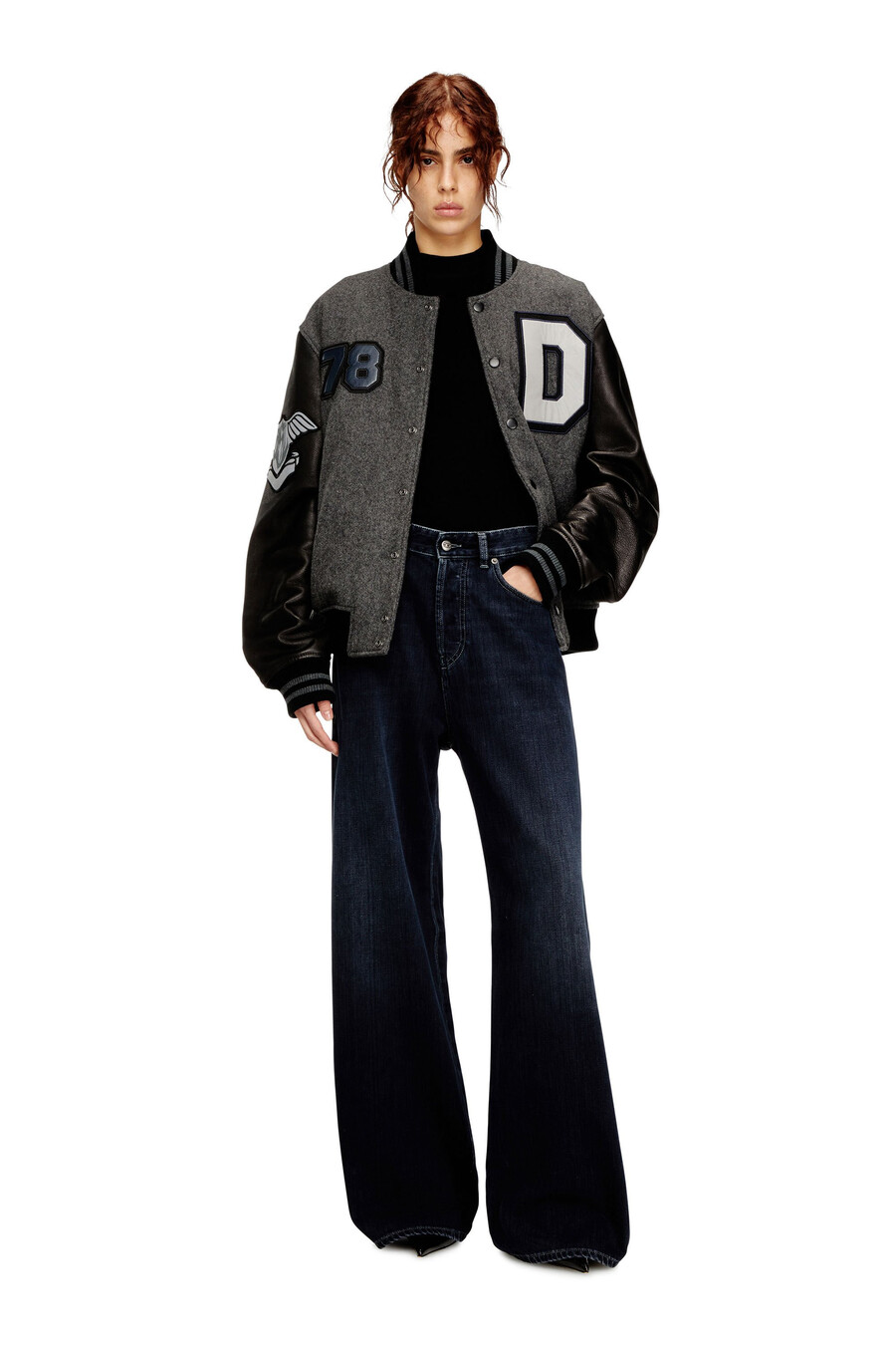 jeans da donna comodi blu scuro diesel 1996 d-sire