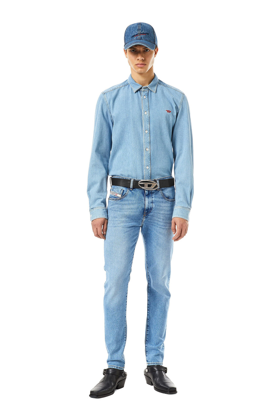 jeans slim d-strukt 2019 azzurro diesel