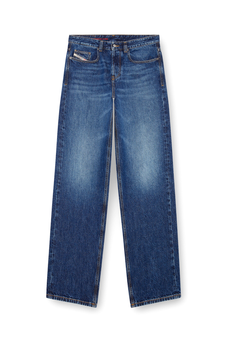 jeans da uomo rilassati blu medio diesel 2001 d-macro