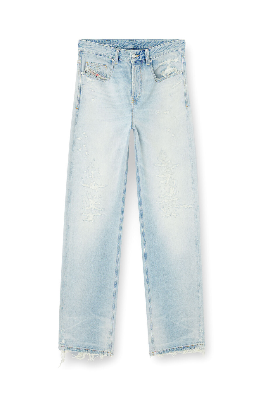 jeans da uomo rilassati azzurro diesel 2001 d-macro