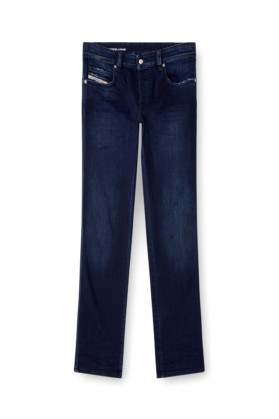 jeans slim da uomo blu scuro diesel 1993 d-vil