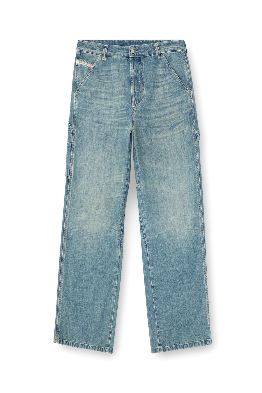 jeans da uomo rilassati azzurro diesel d-livery