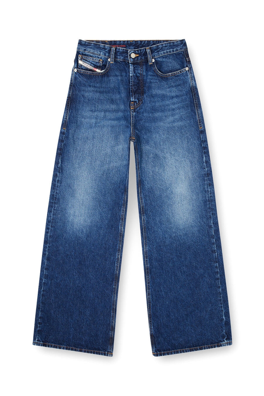 jeans da donna comodi blu scuro diesel 1996 d-sire