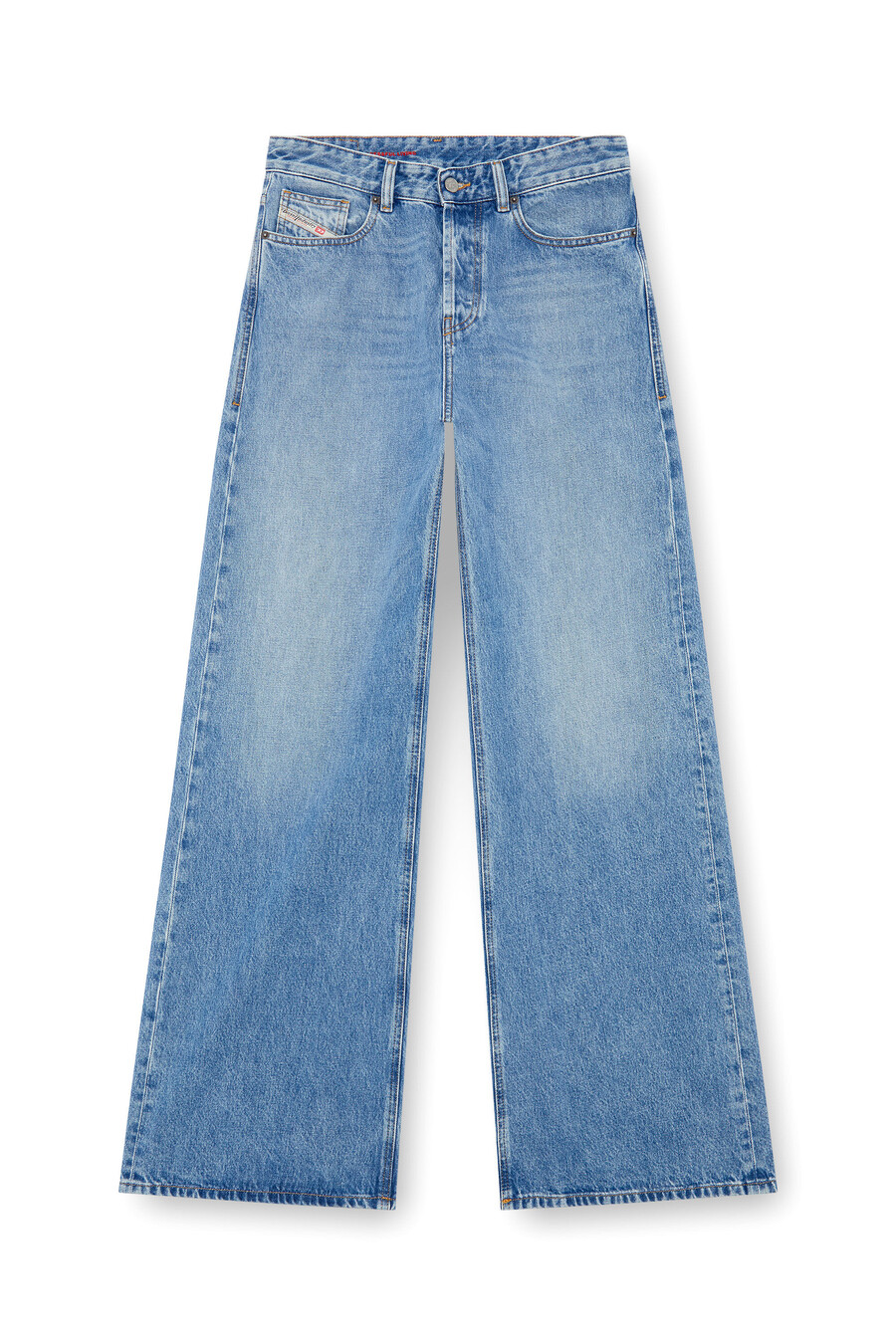 jeans da donna rilassati azzurro diesel 1996 d-sire