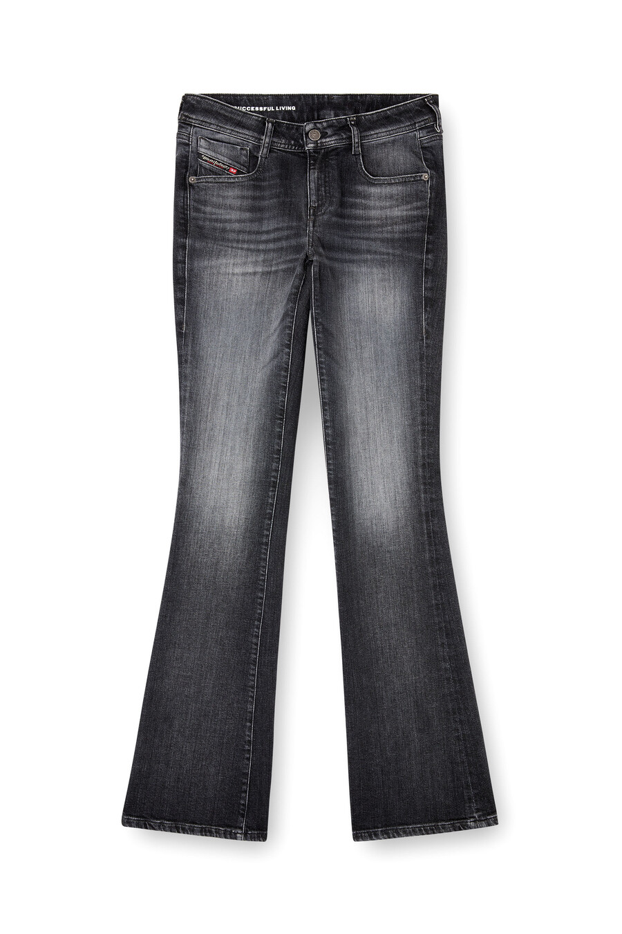 jeans bootcut da donna nerogrigio scuro diesel 1969 d-ebbey