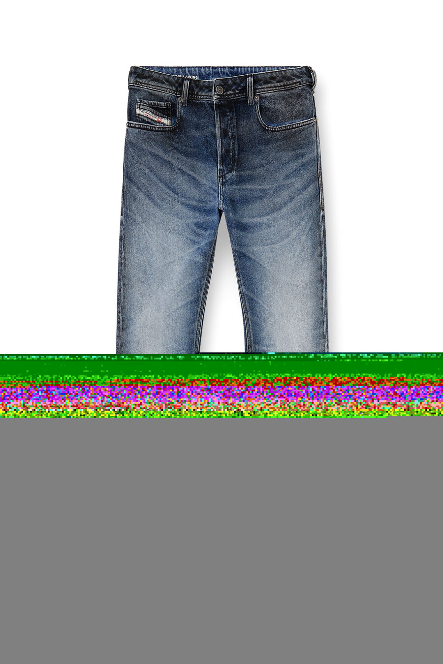 jeans bootcut da uomo blu medio diesel 2007 zatiny