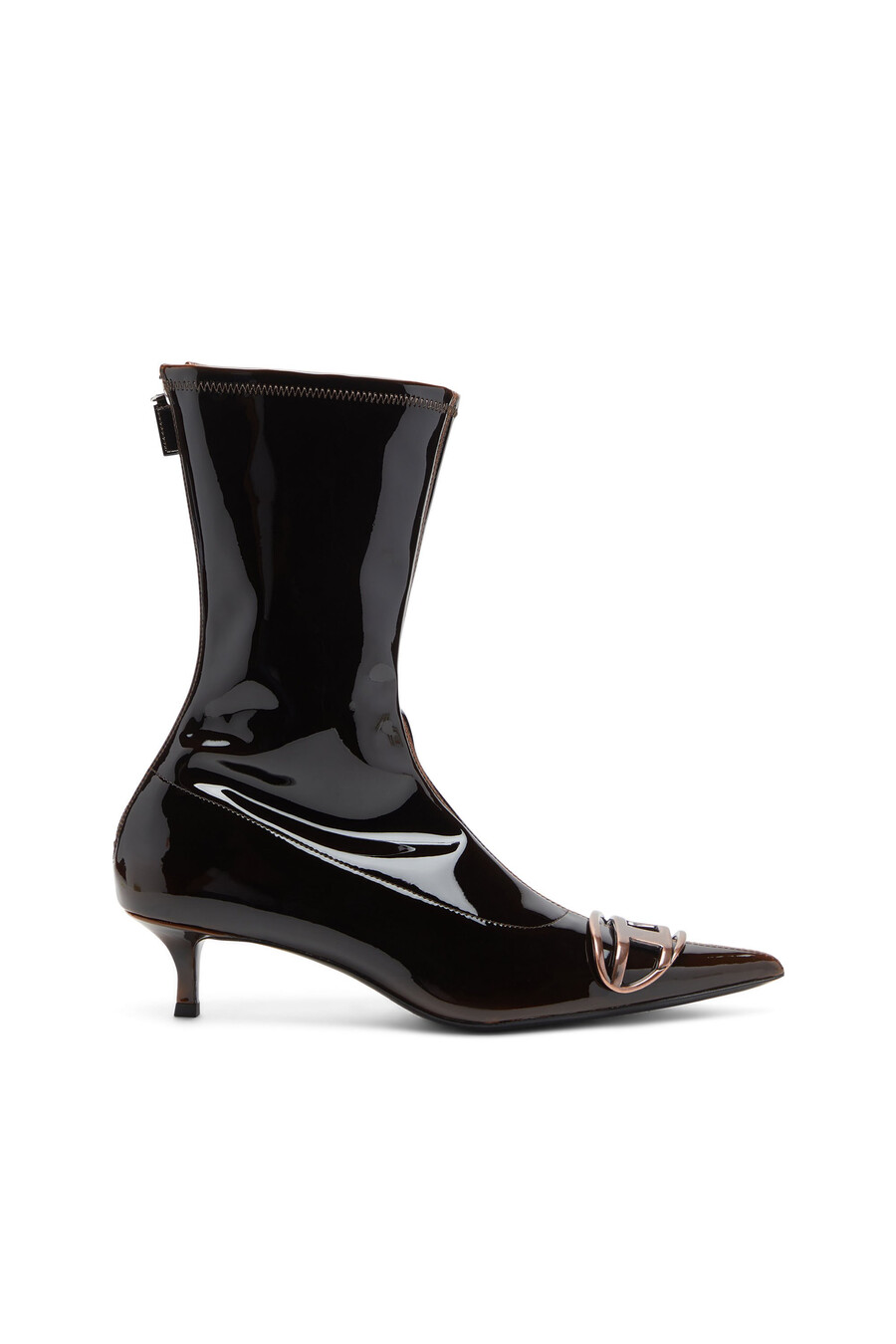 stivaletti d-venus da donna in pu liquido multicolore diesel