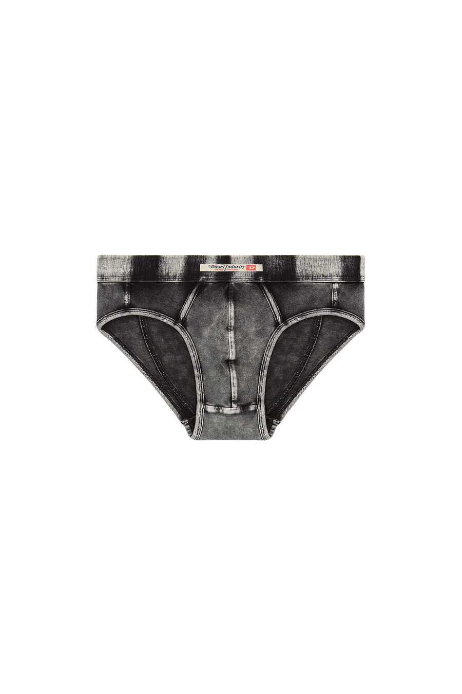 slip da uomo effetto denim nero diesel