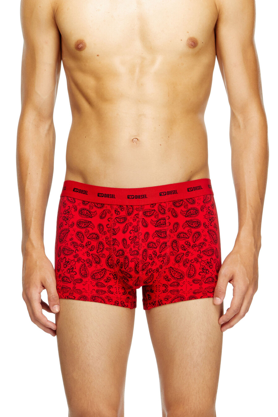 boxer da uomo in cotone elasticizzato confezione da 3 multicolore diesel