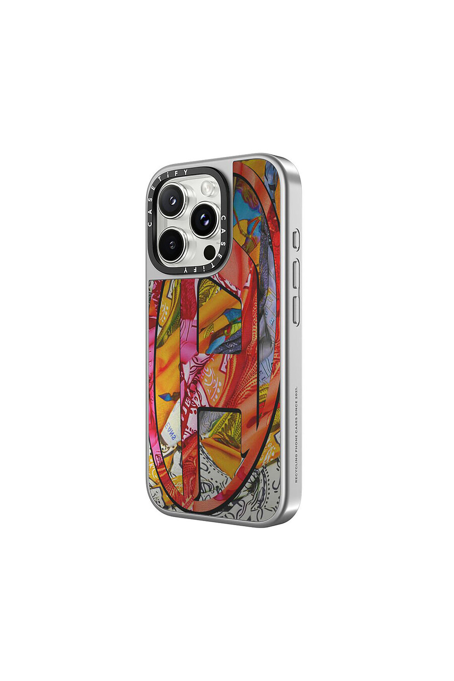 custodia magsafe bandana da donna per iphone 16 pro multicolore diesel