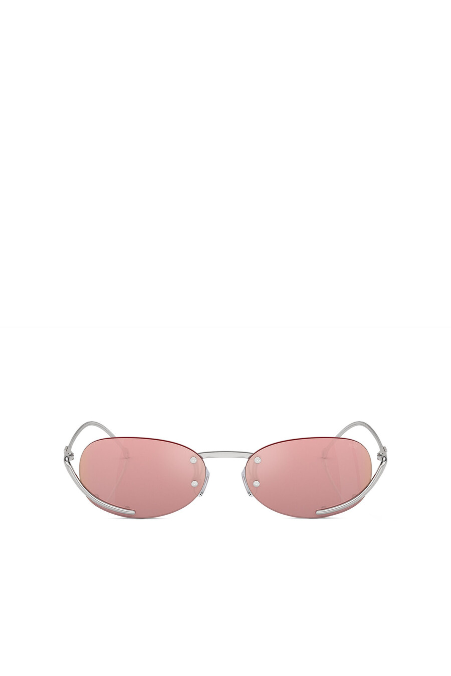 occhiali da sole ovali da donna rosa diesel