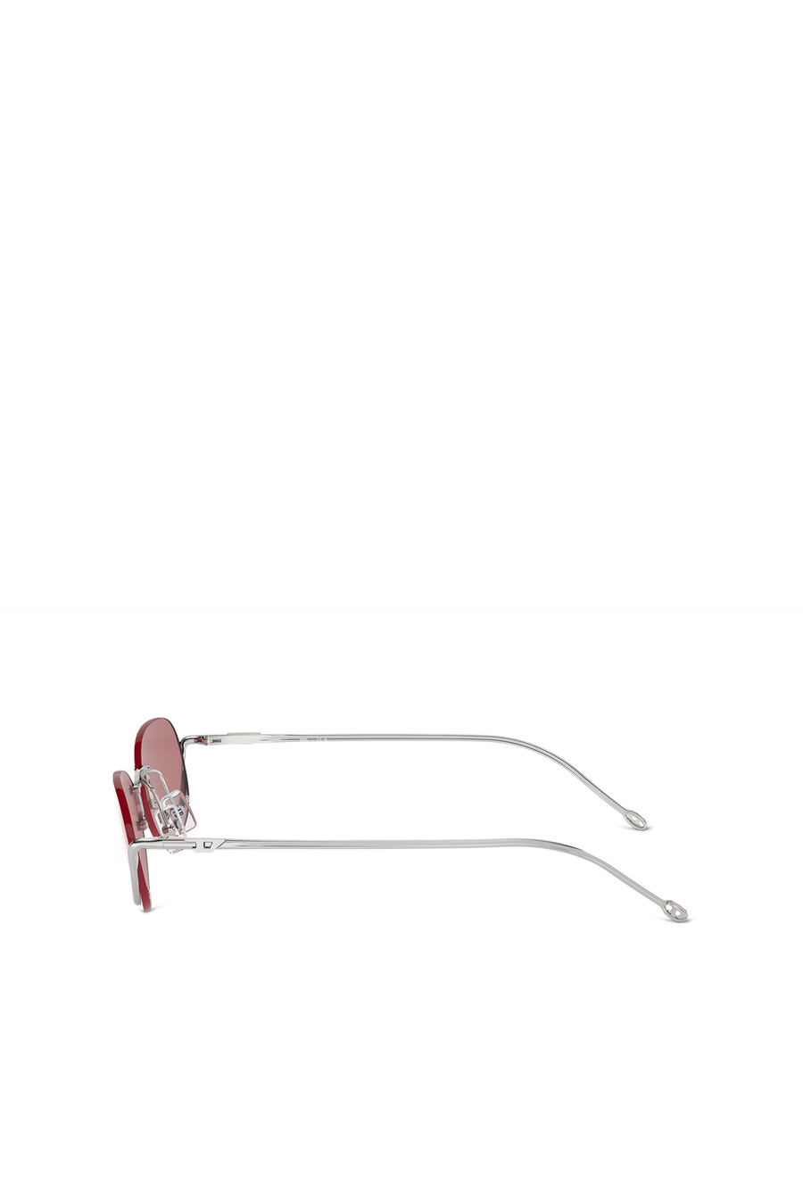 occhiali da sole ovali da donna rosa diesel