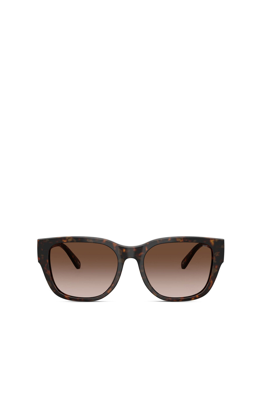 occhiali da sole quadrati da donna marrone diesel