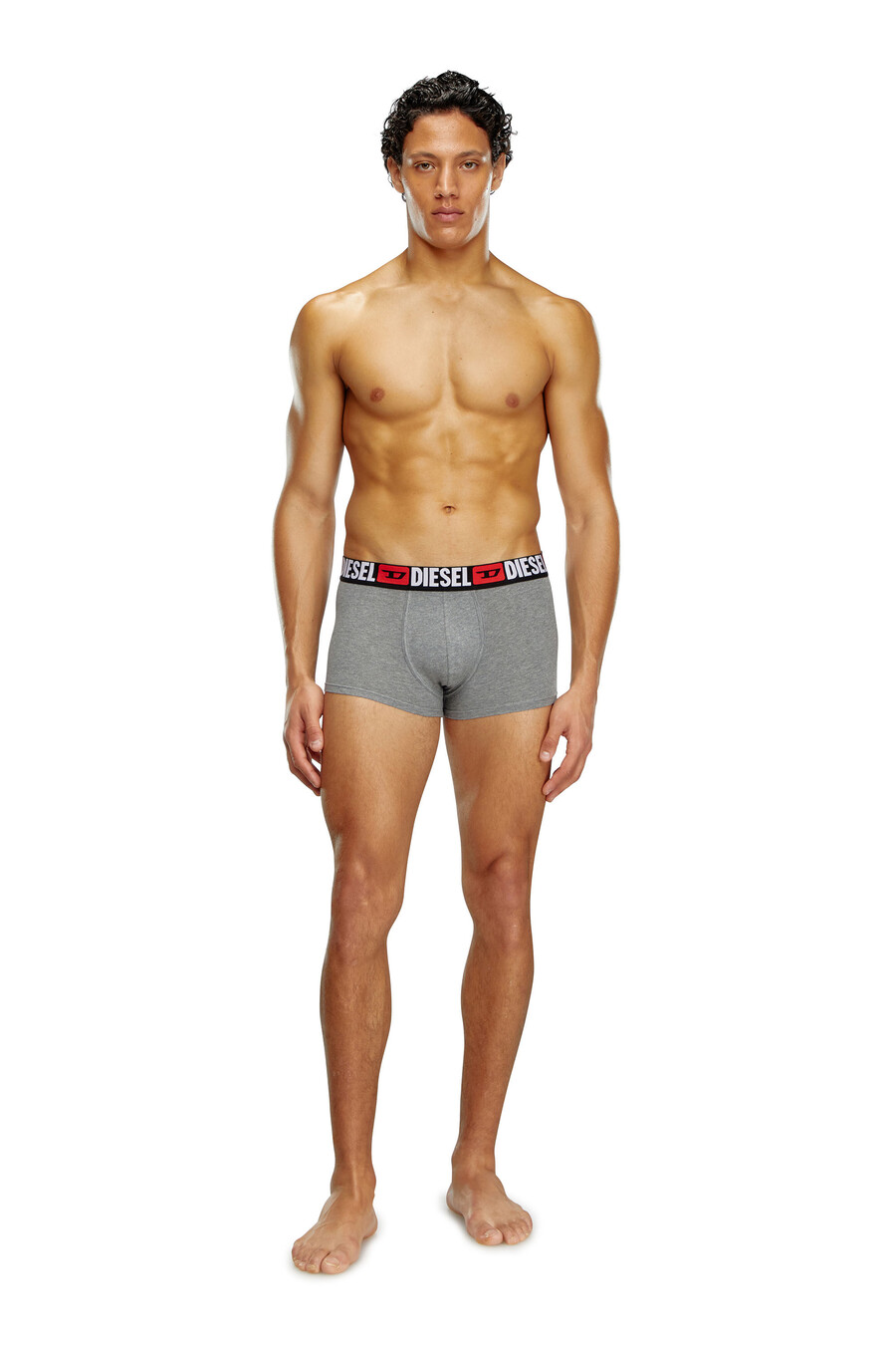 uomo confezione da tre boxer con logo all-over diesel