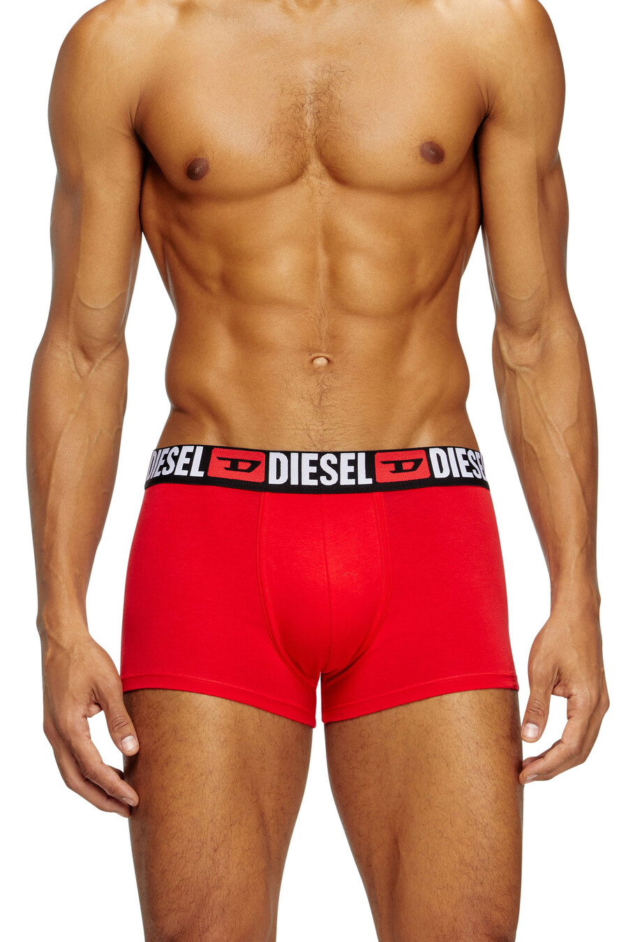 uomo confezione da tre boxer con logo all-over diesel