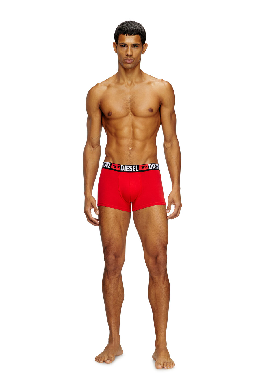 uomo confezione da tre boxer con logo all-over diesel