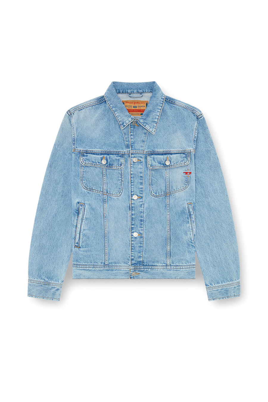 giacca da camionista regular fit da uomo blu diesel