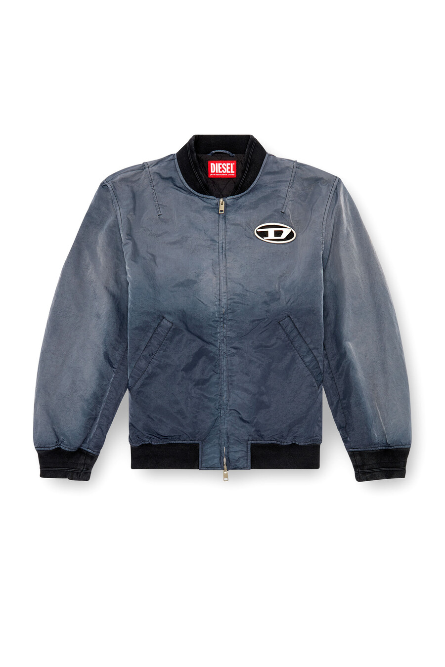bomber imbottito uomo dégradé grigio diesel