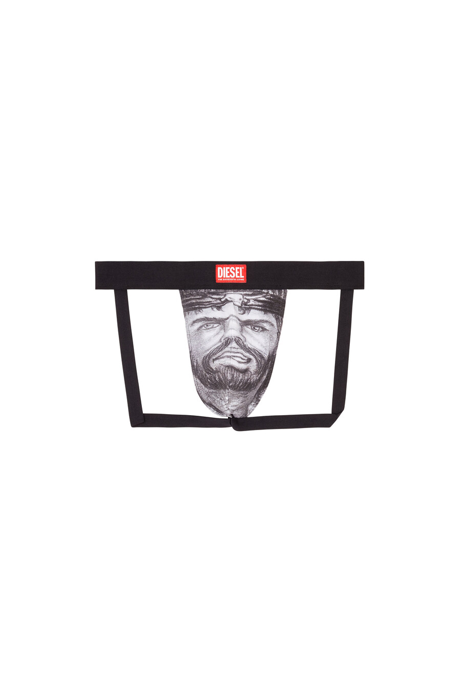 jock strap da uomo con stampa frontale multicolore diesel