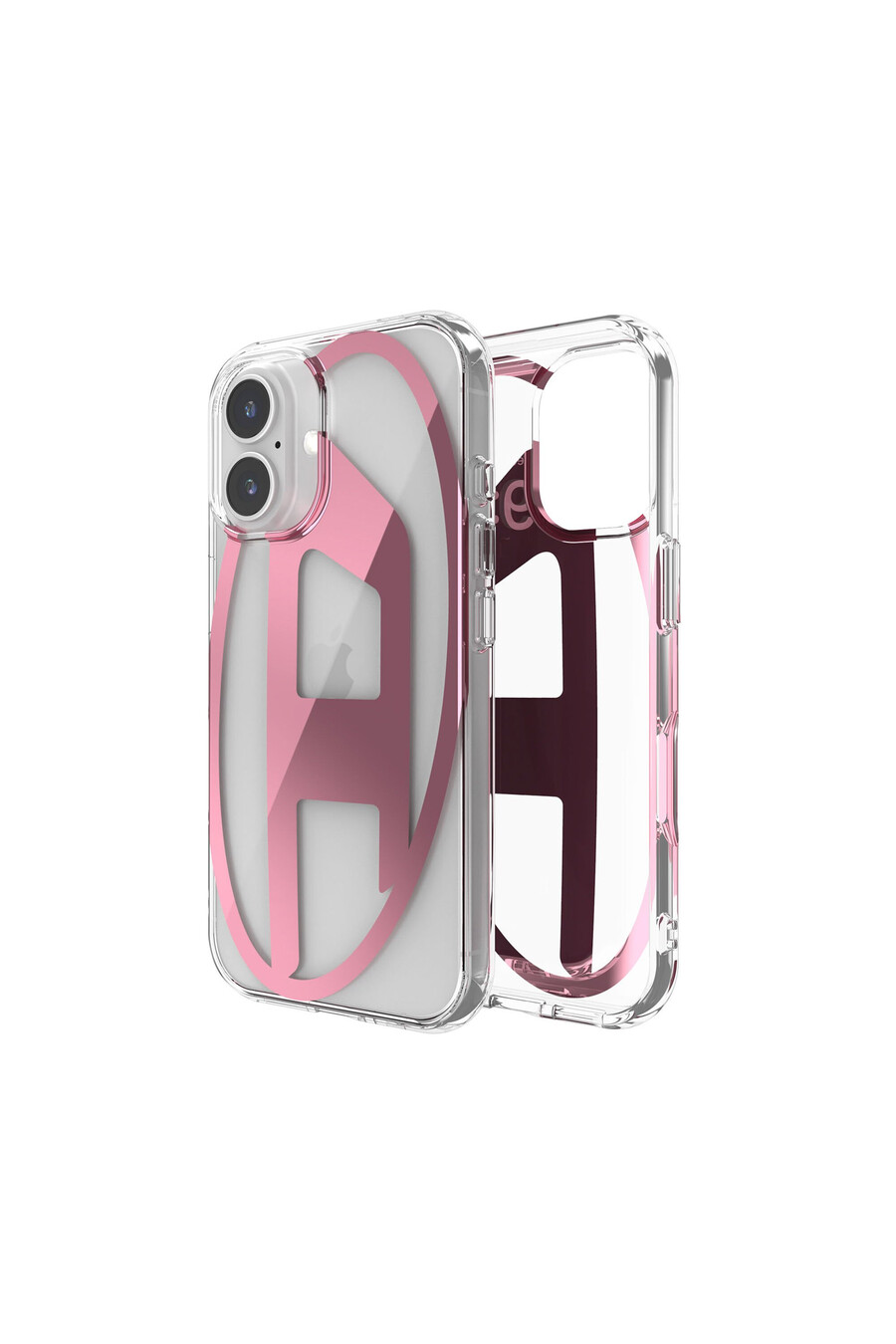 custodia ovale con specchio d da donna per ip 16 rosa diesel