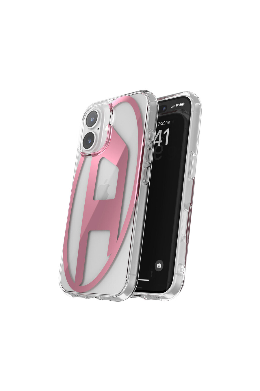 custodia ovale con specchio d da donna per ip 16 rosa diesel